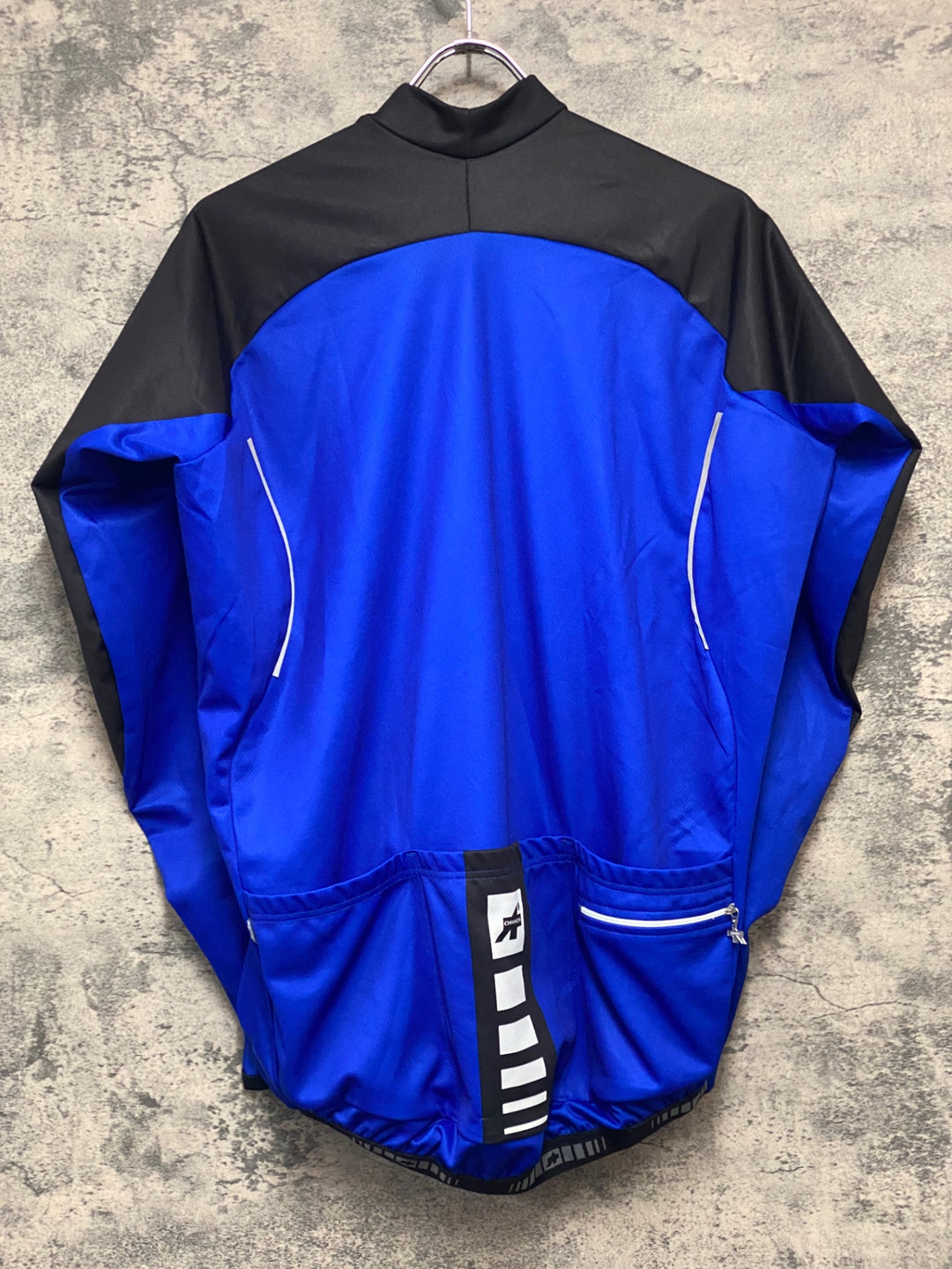 JY643 アソス ASSOS AIRBLOCK 799 EVO 長袖 サイクルジャージ 青 黒 XL