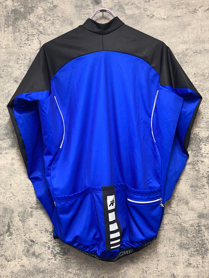 JY643 アソス ASSOS AIRBLOCK 799 EVO 長袖 サイクルジャージ 青 黒 XL