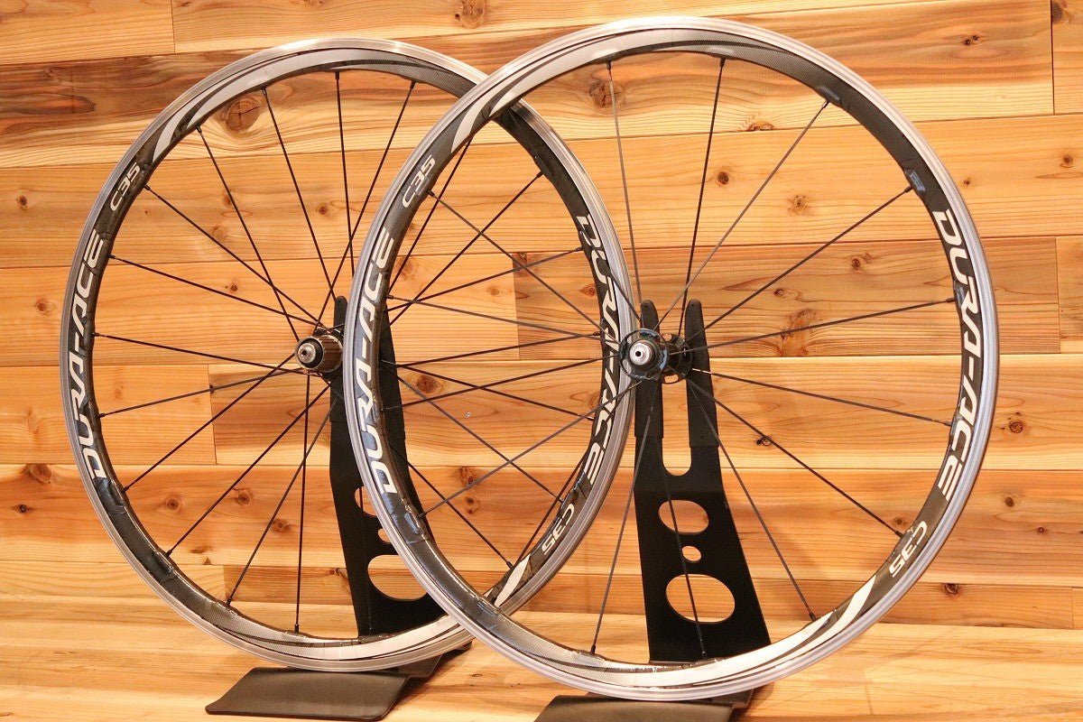 シマノ SHIMANO デュラエース DURA-ACE WH-9000-C35-CL シマノ 11S/12S 15C アルミ/カーボン クリンチャー  ホイールセット 【広島店】