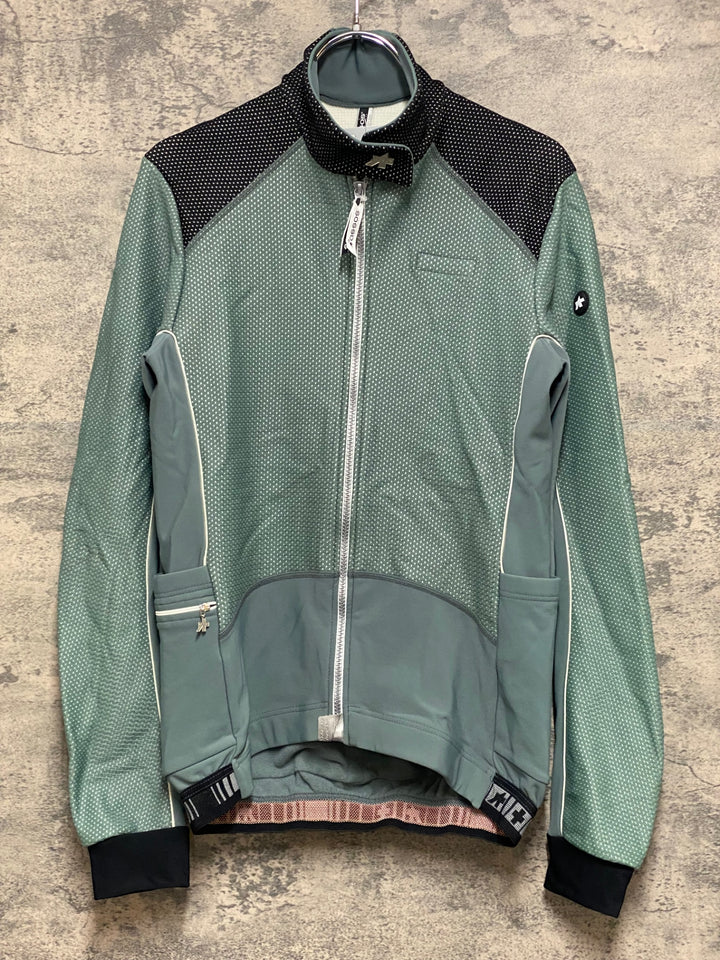 JQ135 アソス assos 長袖サイクルジャケット 緑 M 裏起毛