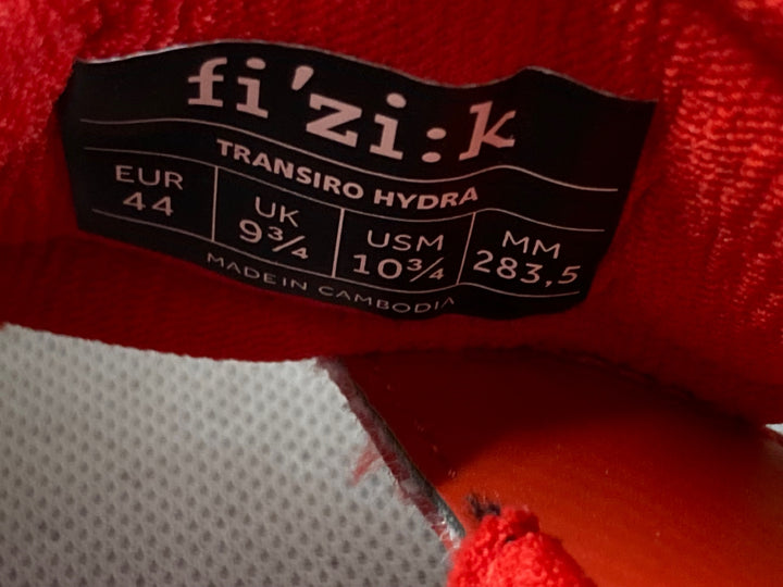 KG065 フィジーク fizik TRANSIRO HYDRA ビンディングシューズ ホワイト/レッド EU44 SPD-SL