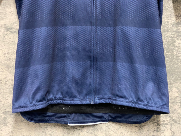 JU083 カステリ CASTELLI 半袖 サイクルジャージ ネイビー M