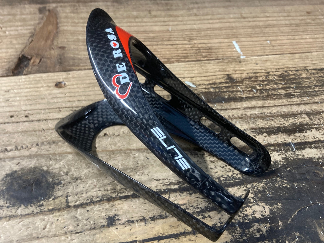 KM375 デローザ DE ROSA ELITE カーボン ボトルケージ 黒 2個セット