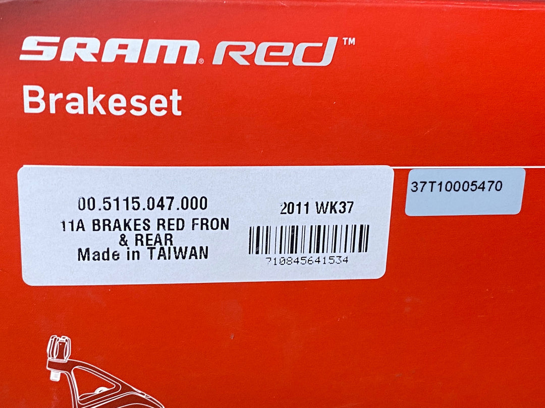 JR469 スラム SRAM レッド RED キャリパーブレーキ 前後セット 初代