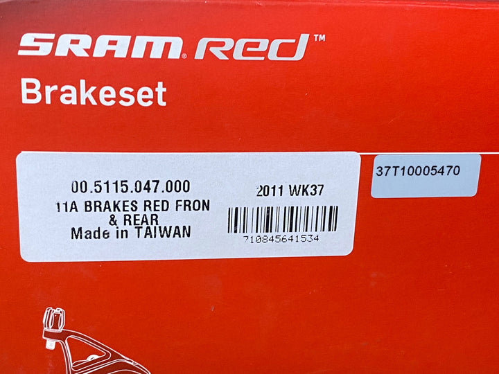 JR469 スラム SRAM レッド RED キャリパーブレーキ 前後セット 初代
