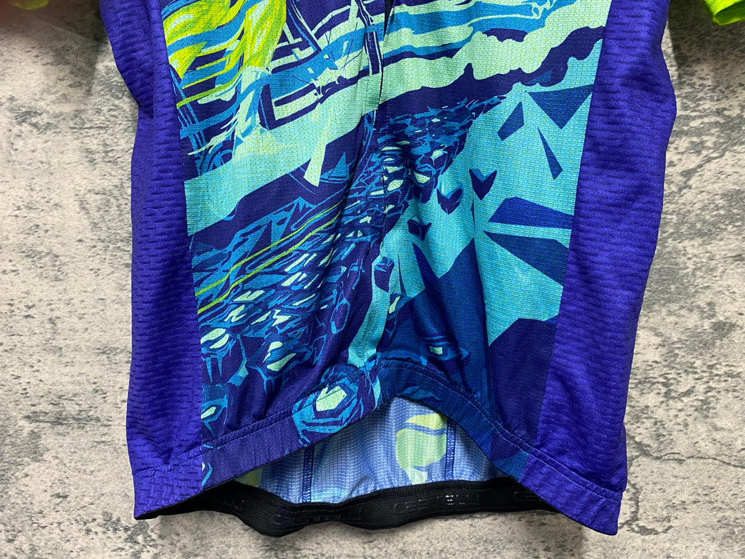 KD410 カステリ CASTELLI 半袖 サイクルジャージ 黄緑 S The Wolfpack 20th Anniversary collection