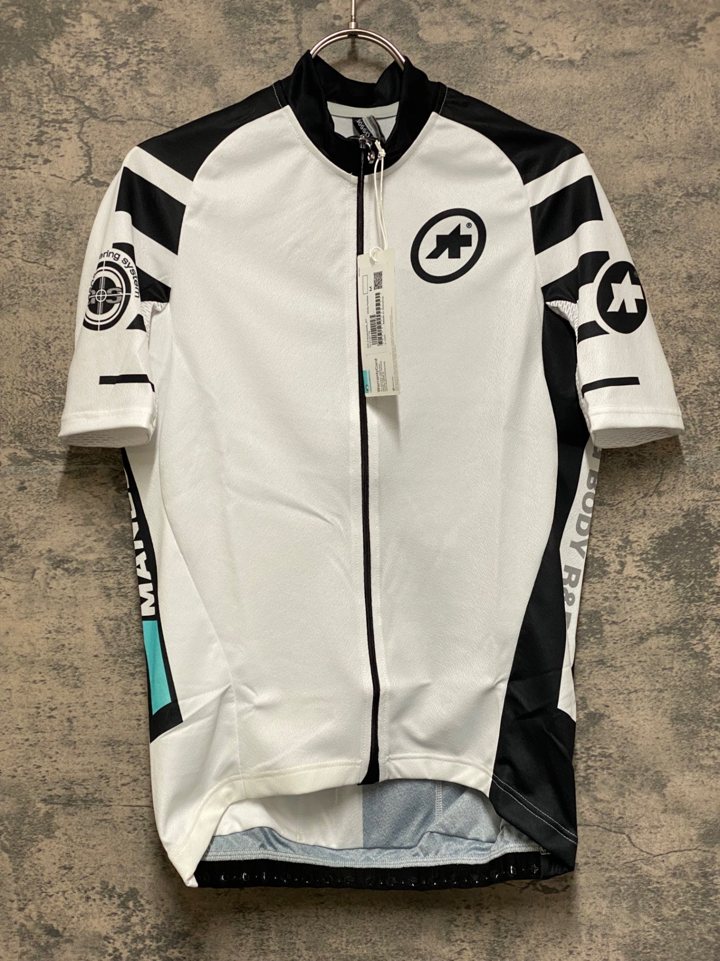 JQ939 アソス ASSOS SS.mangusta_S7 半袖 サイクルジャージ 白 M