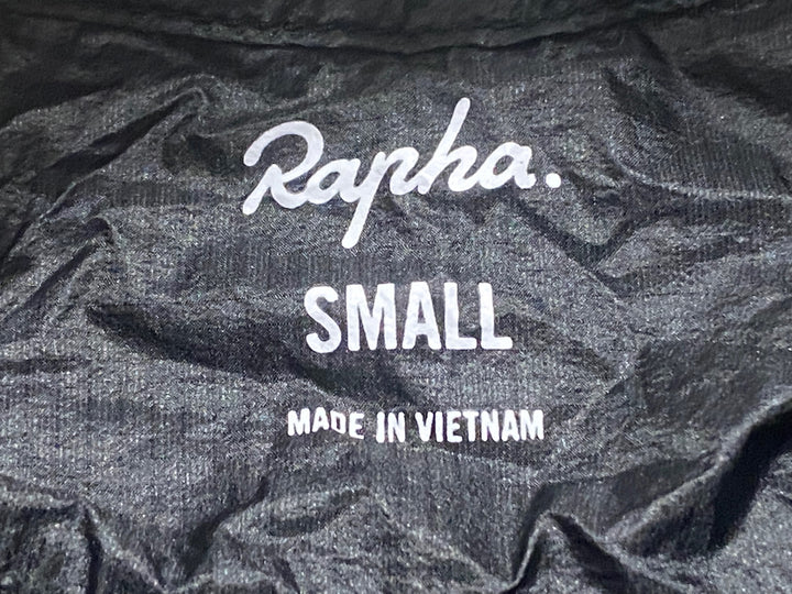 KQ562 ラファ Rapha BREVET FLYWEIGHT WIND JACKET 長袖 ウインドブレーカー 黒 S パッカブル
