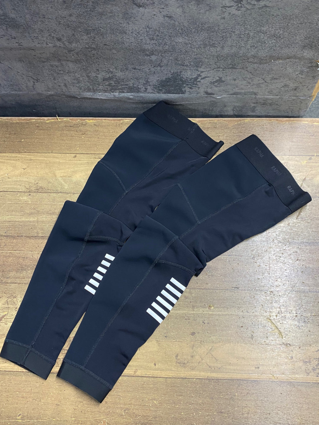 KF223 ラファ Rapha PRO TEAM LEG WARMER レッグウォーマー 黒 S 裏起毛