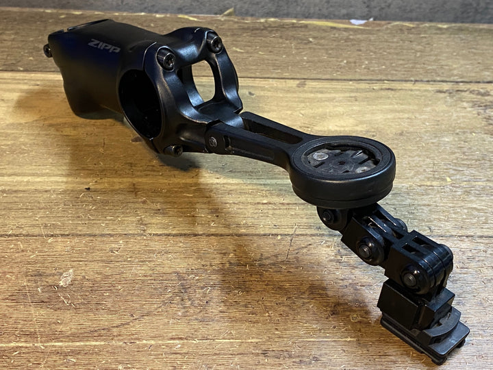 JS879 ジップ ZIPP SERVICE COURSE SL アルミ ステム 黒 70mm Φ31.8 ±17° マウント付 GARMIN/CATEYE