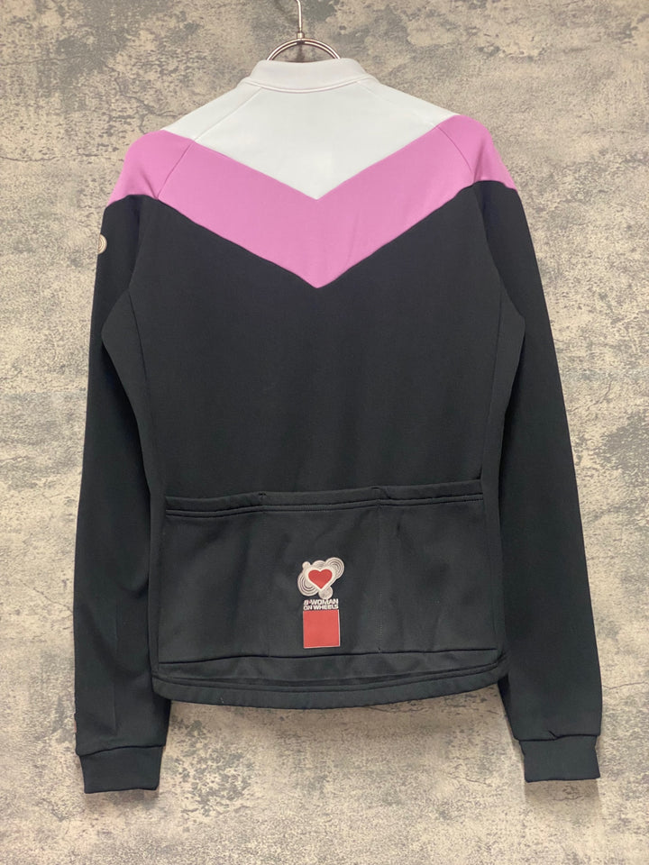 JX563 ビエンメ BEMME 長袖 サイクルジャージ 黒 L 裏起毛