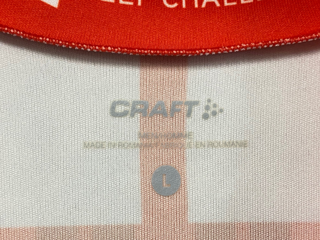 JF858 クラフト CRAFT 半袖 サイクルジャージ 赤 L Team Sunweb