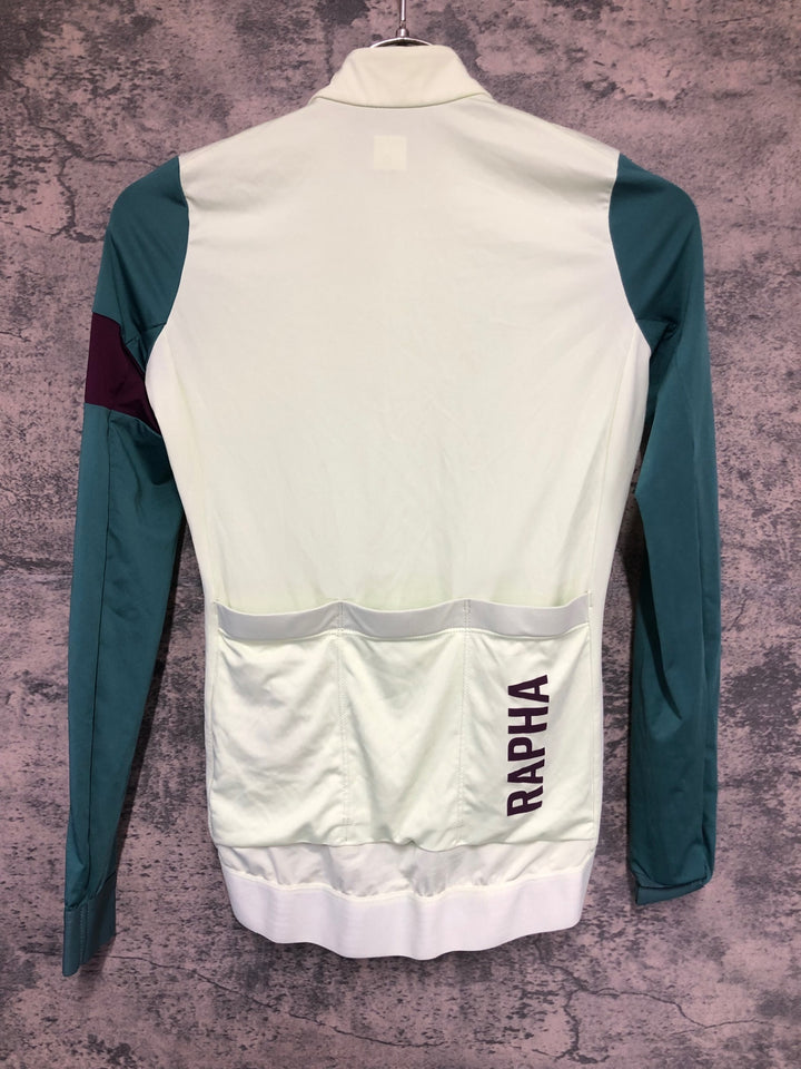 KL466 ラファ Rapha WOMEN'S LONG SLEEVE PRO TEAM TRAINING JERSEY 長袖 サイクルジャージ 黃 緑 XXS レディース