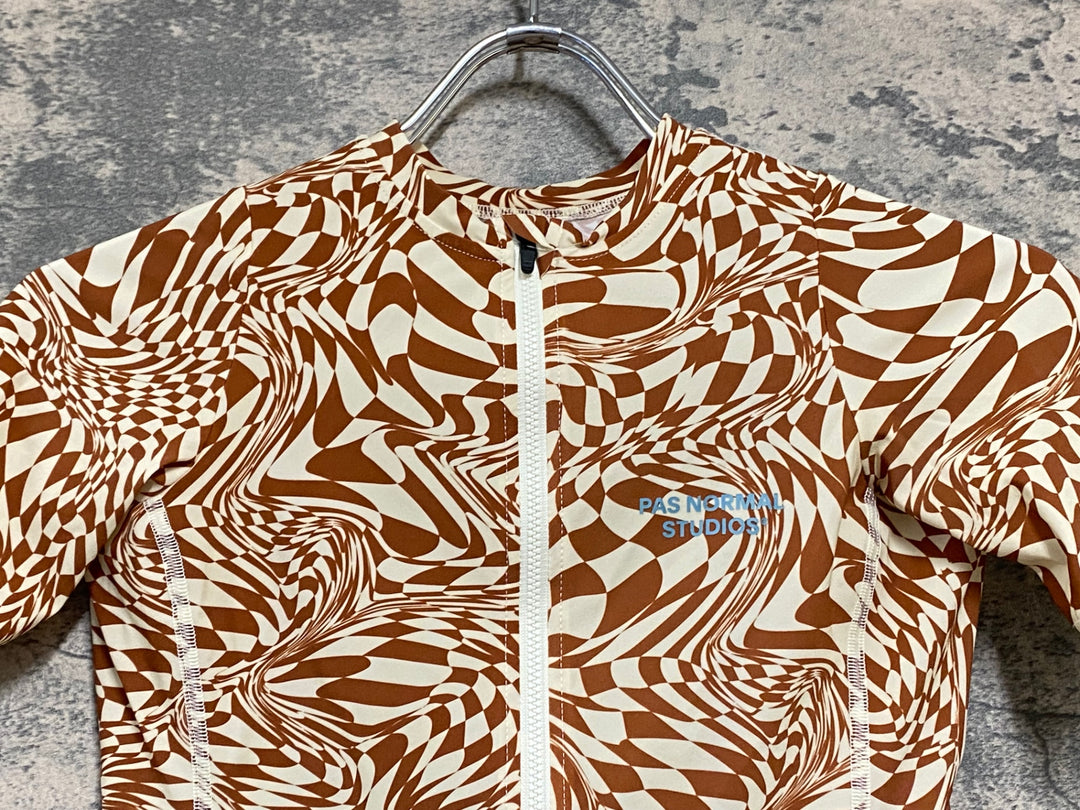 KJ327 パスノーマルスタジオ PAS NORMAL STUDIOS WOMEN'S Essential Jersey 半袖 サイクルジャージ 白赤 XS