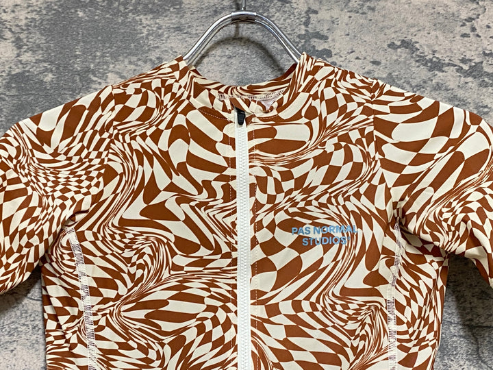 KJ327 パスノーマルスタジオ PAS NORMAL STUDIOS WOMEN'S Essential Jersey 半袖 サイクルジャージ 白赤 XS