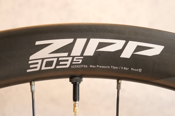 ジップ ZIPP 303S DISC シマノ 11/12S 23㎜ フックレス カーボン チューブレス ホイールセット 【さいたま浦和店】