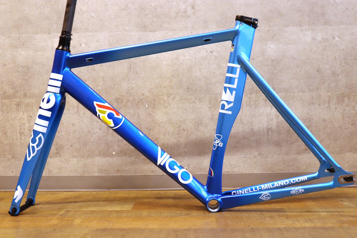未使用 チネリ Cinelli ヴィゴレッリ VIGORELLI 80'S ナショナルブルー 2025モデル Mサイズ アルミ ピストバイク トラックレーサー フレームセット【さいたま浦和店】