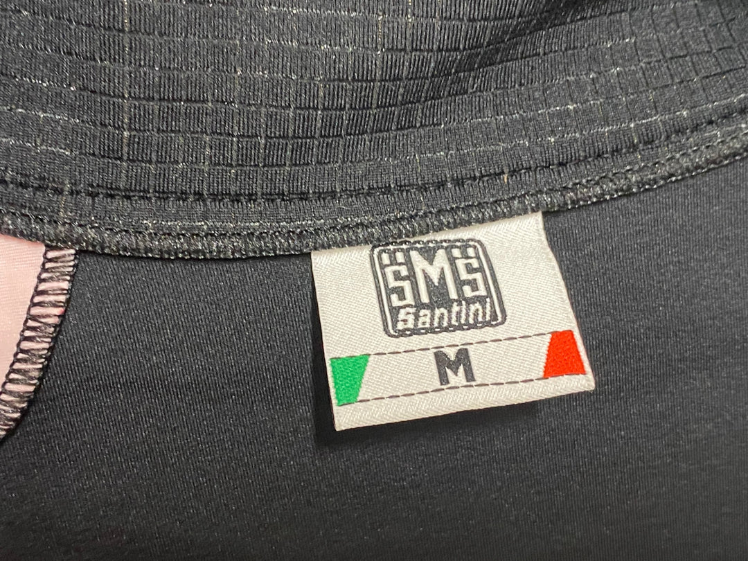 JH181 サンティーニ Santini 長袖 サイクルジャケット 黒 赤 M