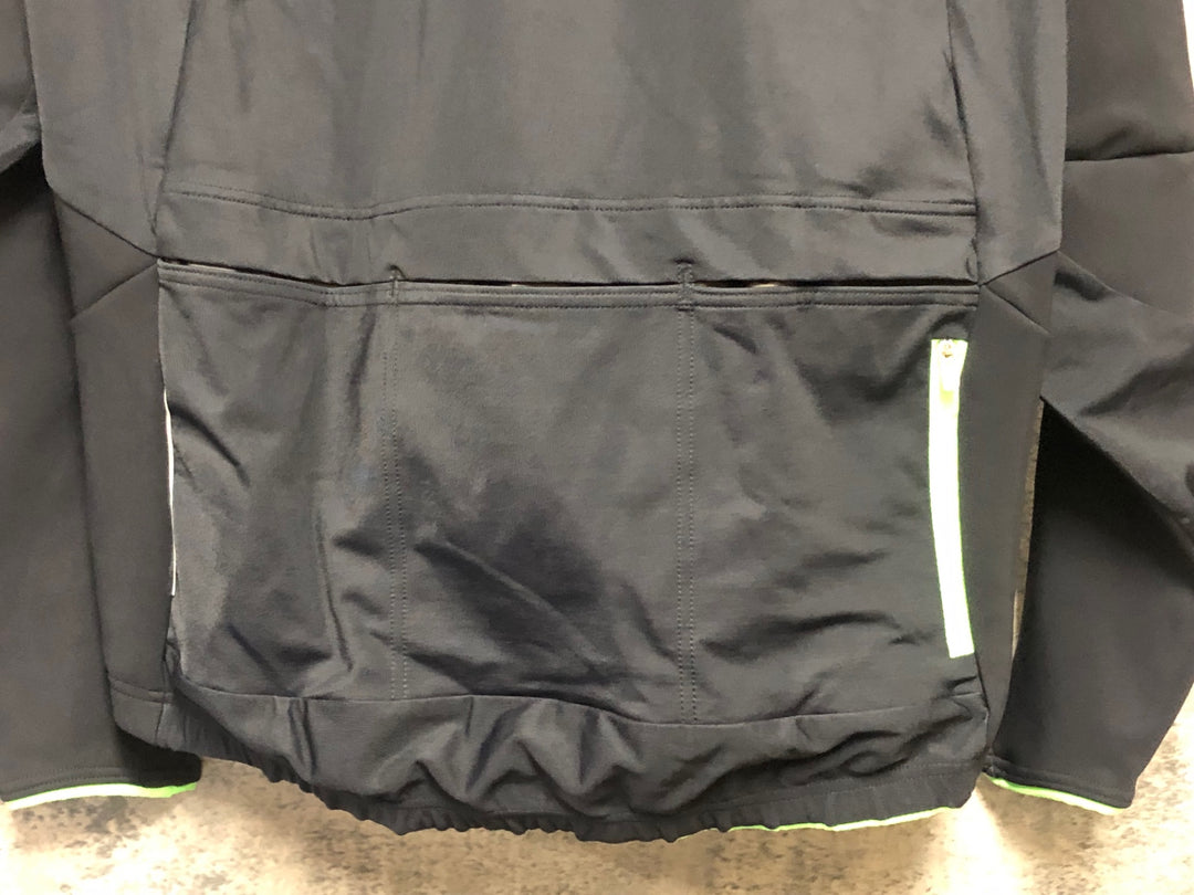 KP576 Q36.5 長袖 サイクルジャージ 黒 M 裏起毛