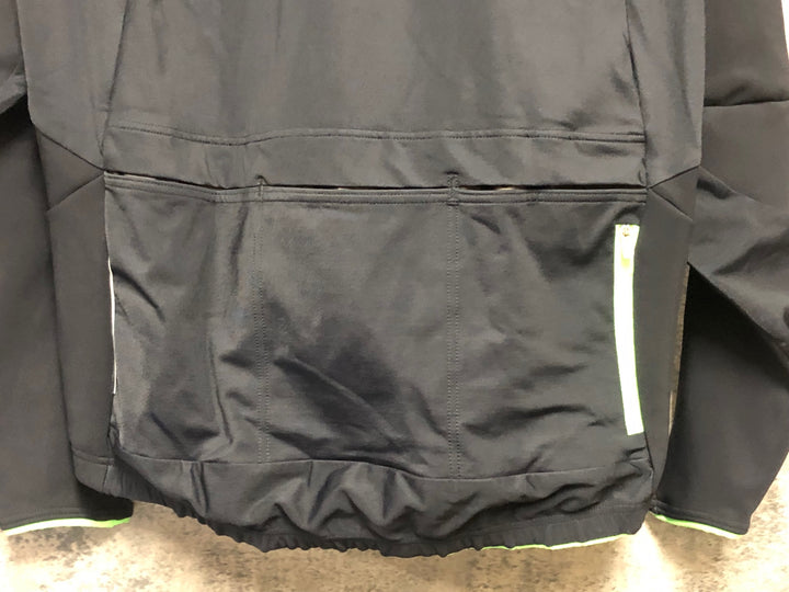 KP576 Q36.5 長袖 サイクルジャージ 黒 M 裏起毛