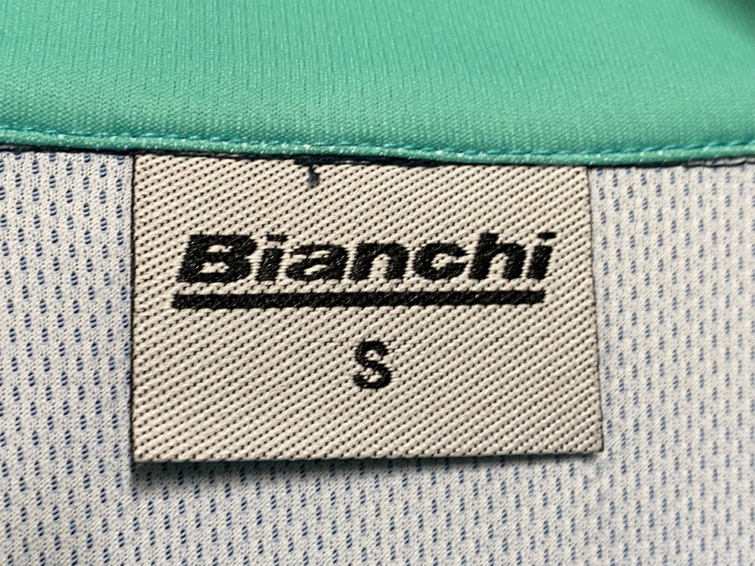 JN256 ビアンキ BIANCHI 長袖 サイクルジャージ 紺 Ｓ