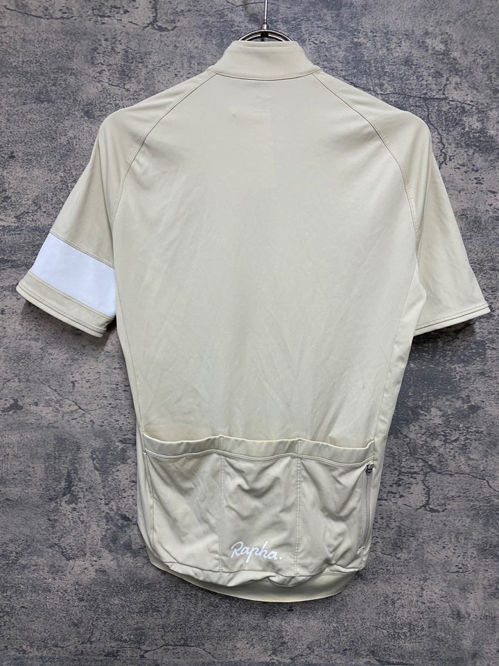 KA138 ラファ Rapha MEN'S CORE JERSEY 半袖 サイクルジャージ オフホワイト S