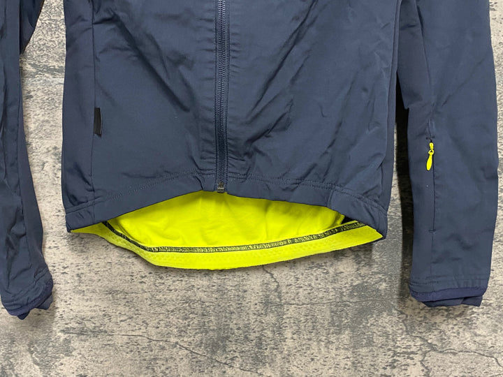 KA233 ラファ Rapha 長袖 サイクルジャケット グレー 黃 XS 裏起毛