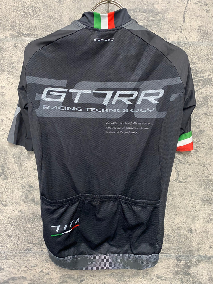JW078 ジェッセージ GSG 半袖 サイクルジャージ 黒 S