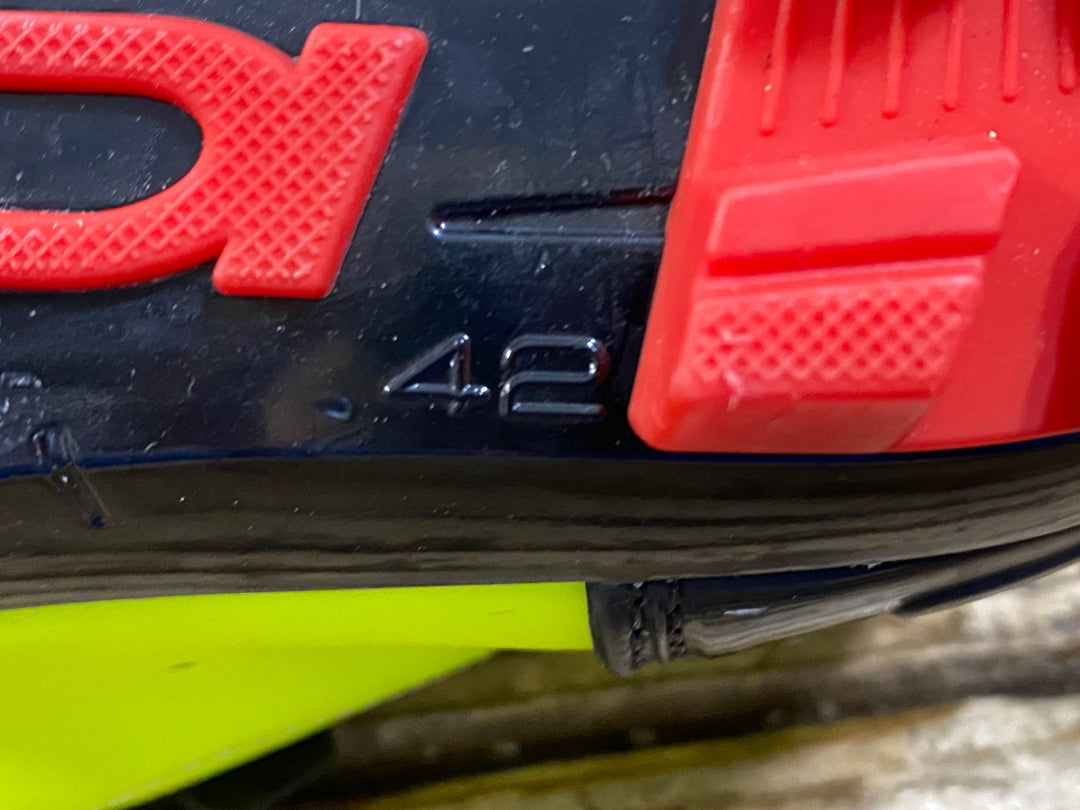 KG412 シディ SIDI TRACE MTB ビンディングシューズ 2穴 蛍光イエロー EU42 ※ペン字あり
