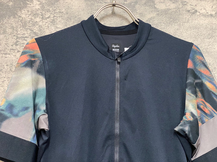 JM648 ラファ Rapha PRO TEAM TRAINING JERSEY RACE PRINT PACK 半袖 サイクルジャージ 黒 M
