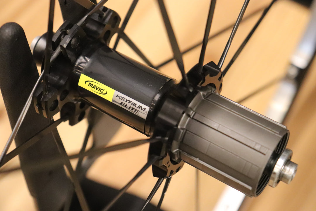 マヴィック MAVIC キシリウムエリート KSYRIUM ELITE シマノ 12/11S アルミ クリンチャー ホイールセット ナローリム 15C 【さいたま浦和店】