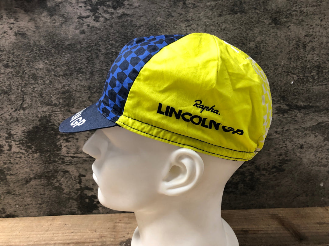 KA295 ラファ Rapha CAP SMU LINCOLN GP サイクルキャップ 黄 白 ワンサイズ