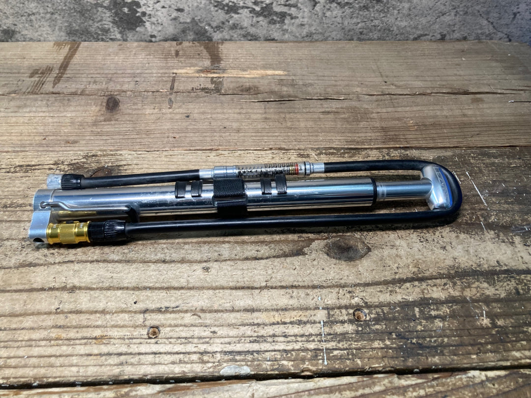 JM619 レザイン LEZYNE MICRO FLOOR DRIVE HVG 空気入れ ポンプ シルバー ※ガリ傷