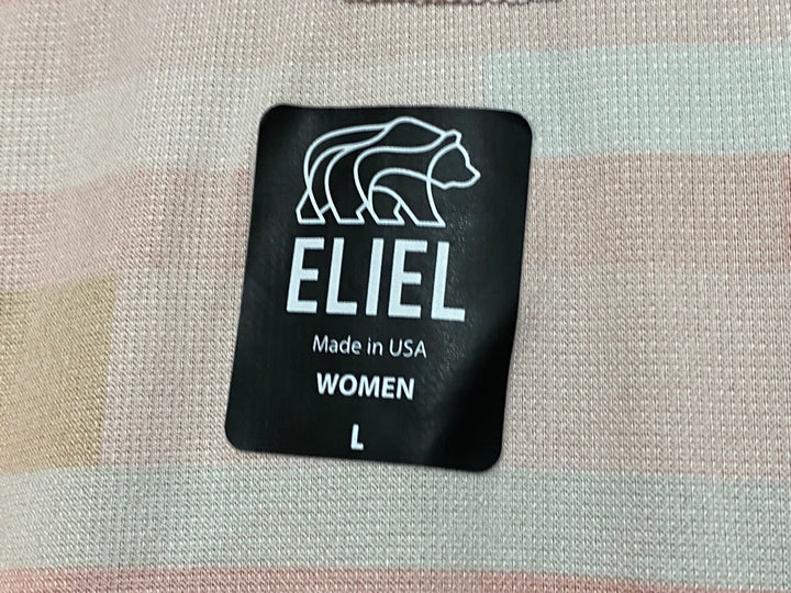 KE544 エリエル ELIEL 半袖 サイクルジャージ ピンク オレンジ レディース L