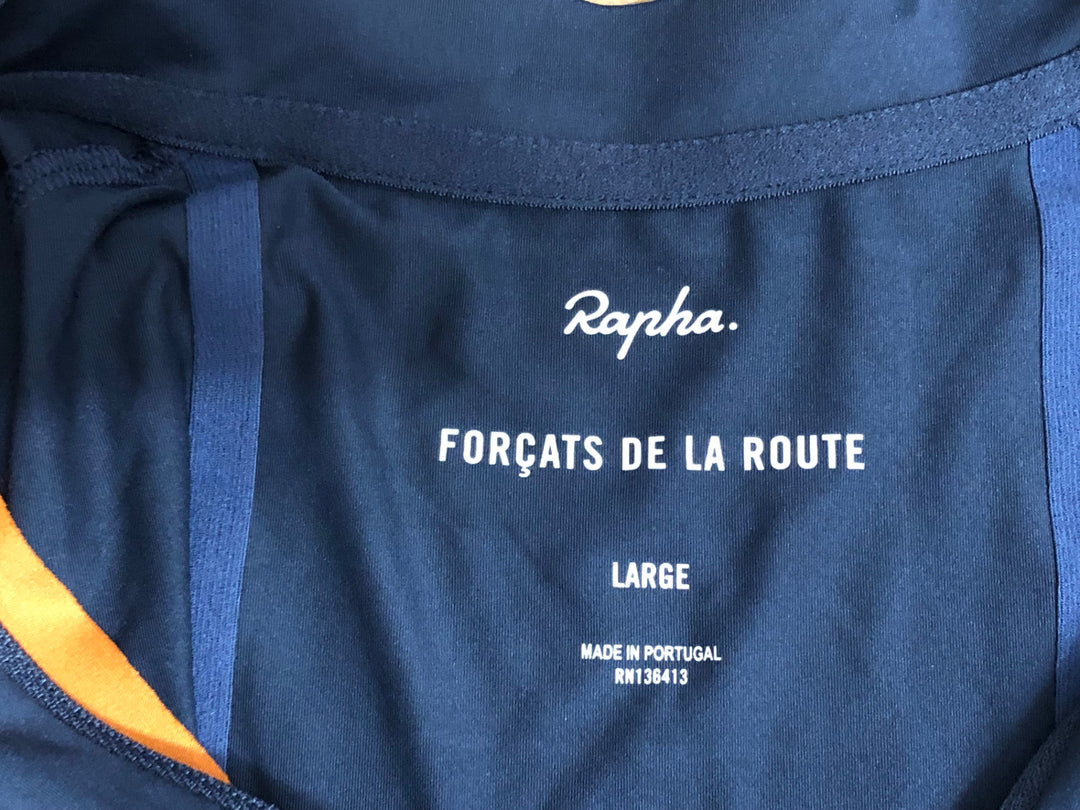 KE043 ラファ Rapha PRO TEAM TRAINING JERSEY Ⅱ 半袖 サイクルジャージ L ※穴空きのためジャンク