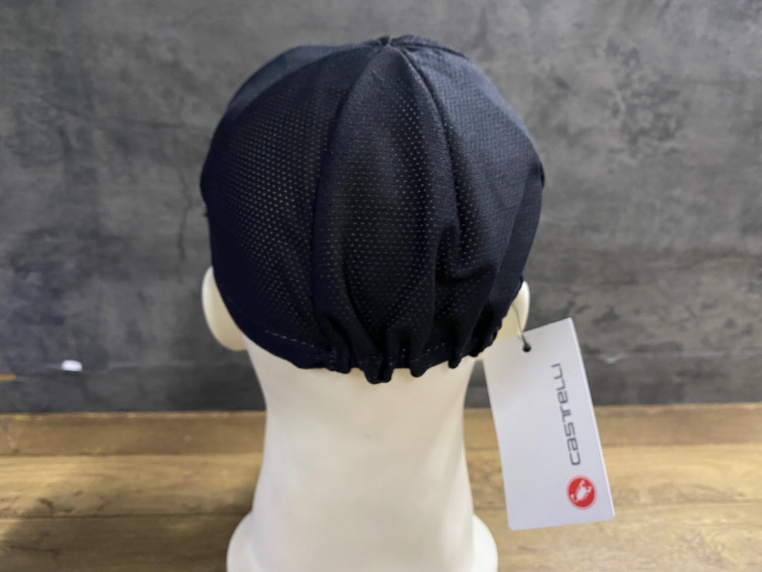 KE161 カステリ CASTELLI サイクルキャップ 黒 フリーサイズ