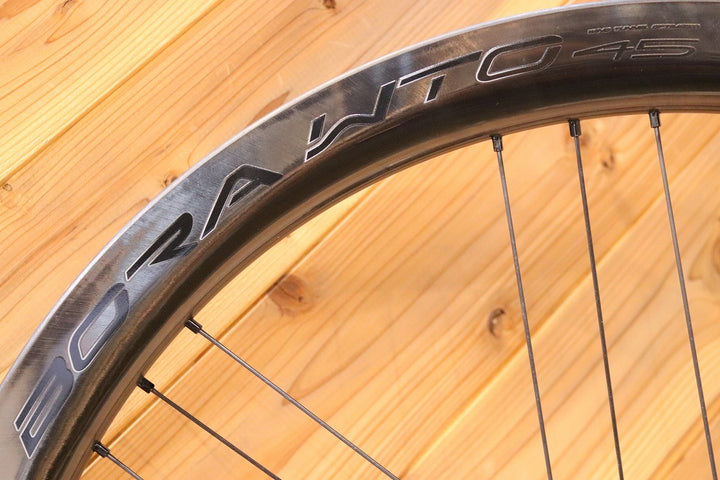 状態良好 カンパニョーロ CAMPAGNOLO ボーラ BORA WTO 45 DB シマノ 11S/12S 23C カーボン チューブレス DISC ロードバイク ホイールセット 【広島店】