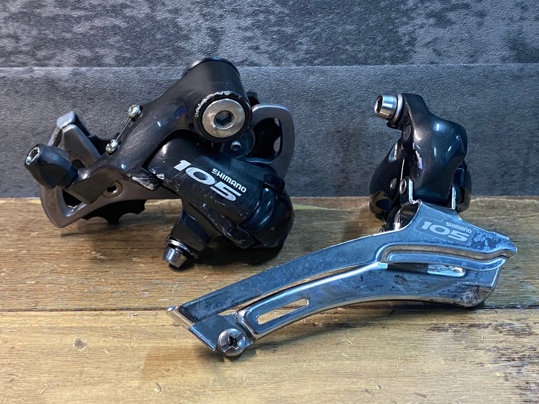 JI581 シマノ SHIMANO 105 FD-5600 RD-5600 ディレイラー セット 2x10S バンドΦ31.8