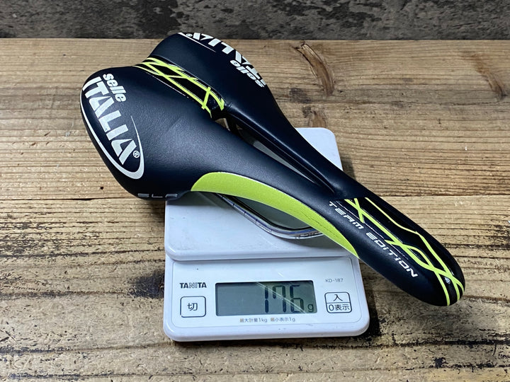 KJ133 セライタリア SELLE ITALIA SLR TEAM EDITION サドル 黒黄 Ti316 レール