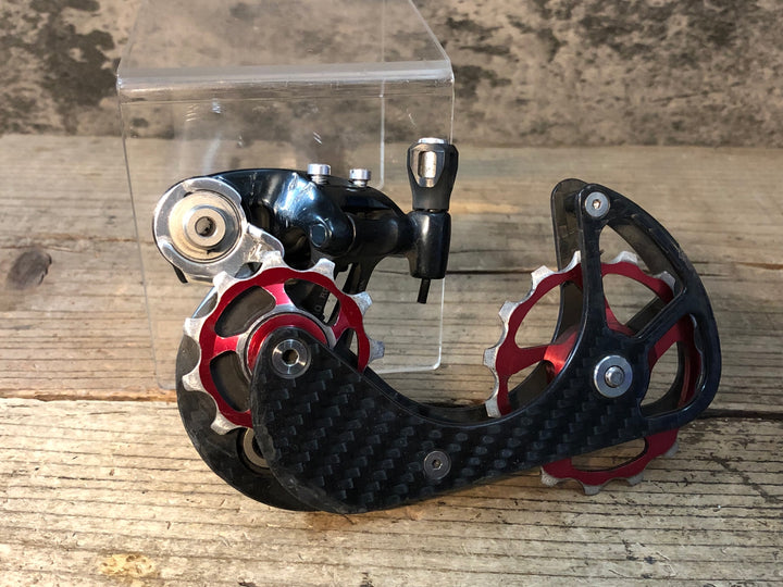 JU092 シマノ SHIMANO デュラエース DURA-ACE RD-9000 リアディレイラー 1S CDJ プーリー付属 ※プレート欠品、ガイドプーリージャンク