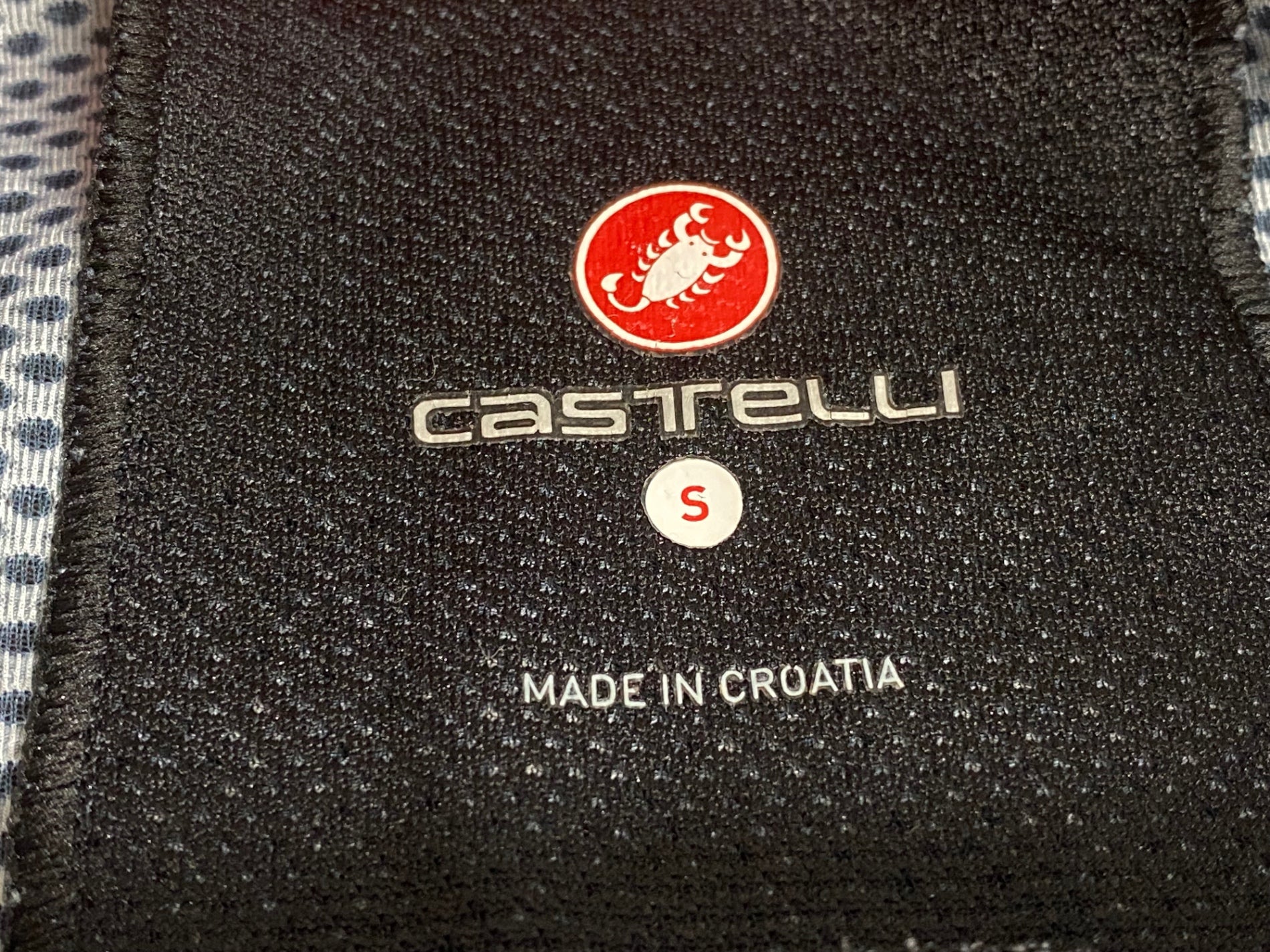 JT070 カステリ CASTELLI 半袖サイクルジャージ 黒 S ほつれあり