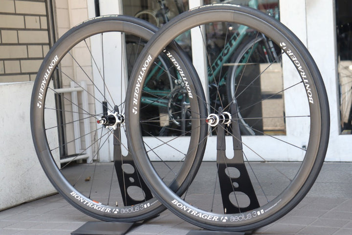 ボントレガー BONTRAGER アイオロス AEOLUS 3 カーボン チューブラー ホイールセット シマノ11S/12S 【横浜店】
