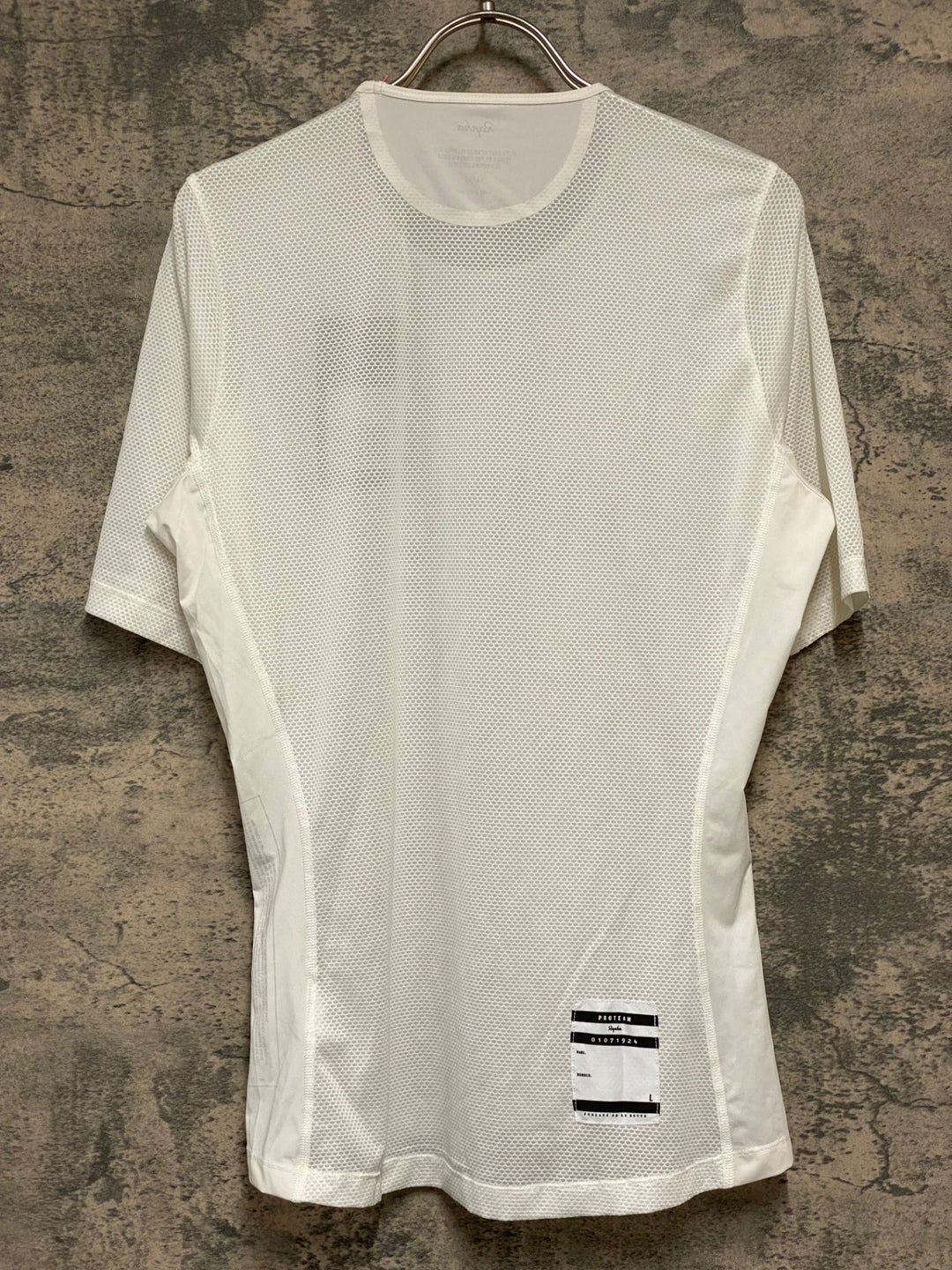 KL116 ラファ Rapha PRO TEAM BASE LAYER SHORT SLEEVE 半袖 ベースレイヤー 白 L