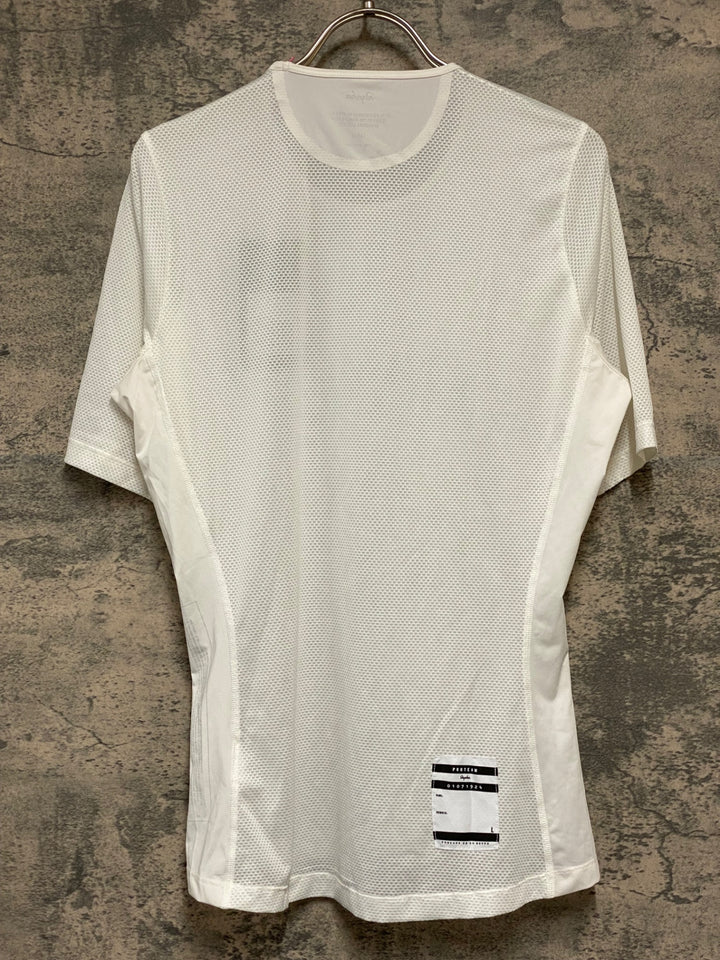 KL116 ラファ Rapha PRO TEAM BASE LAYER SHORT SLEEVE 半袖 ベースレイヤー 白 L