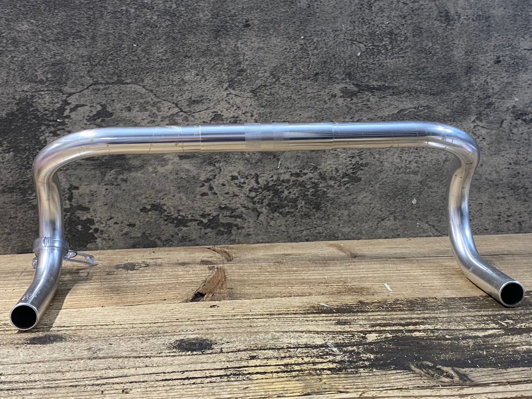 JZ154 日東 NITTO Mod185 アルミ ドロップハンドル 420mmブラケット部C-C Φ26.0mm シルバー
