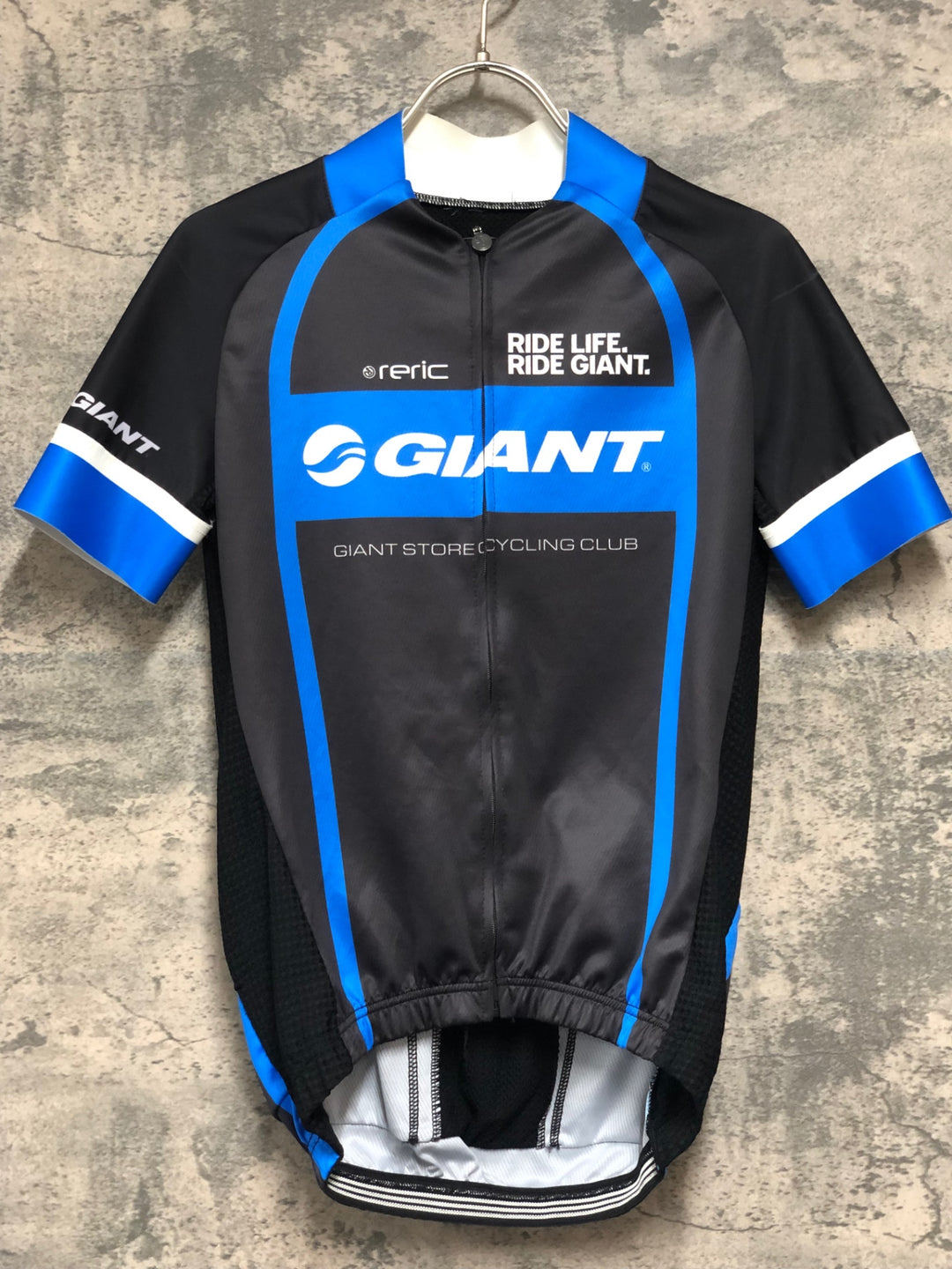 KE207 レリック RERIC 半袖 サイクルジャージ 黒青 サイズ不明 タグカット