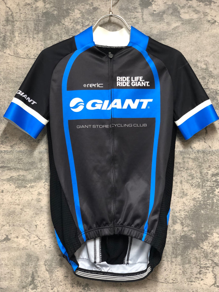 KE207 レリック RERIC 半袖 サイクルジャージ 黒青 サイズ不明 タグカット