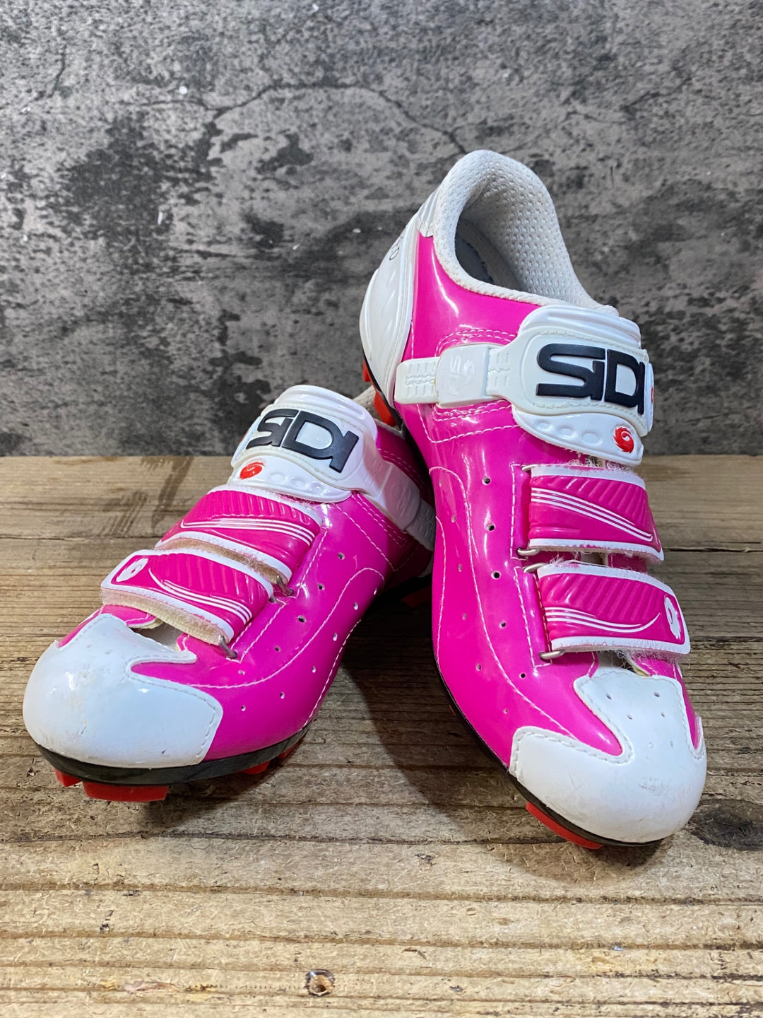 KG406 シディ SIDI TRACE MTB WMN ビンディングシューズ 2穴 ピンク ホワイト レディース EU38 ※ペン字あり