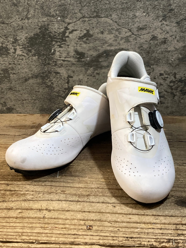 KC476 マヴィック MAVIC COSMIC PRO ビンディングシューズ 白 EU41 1/3 汚れあり