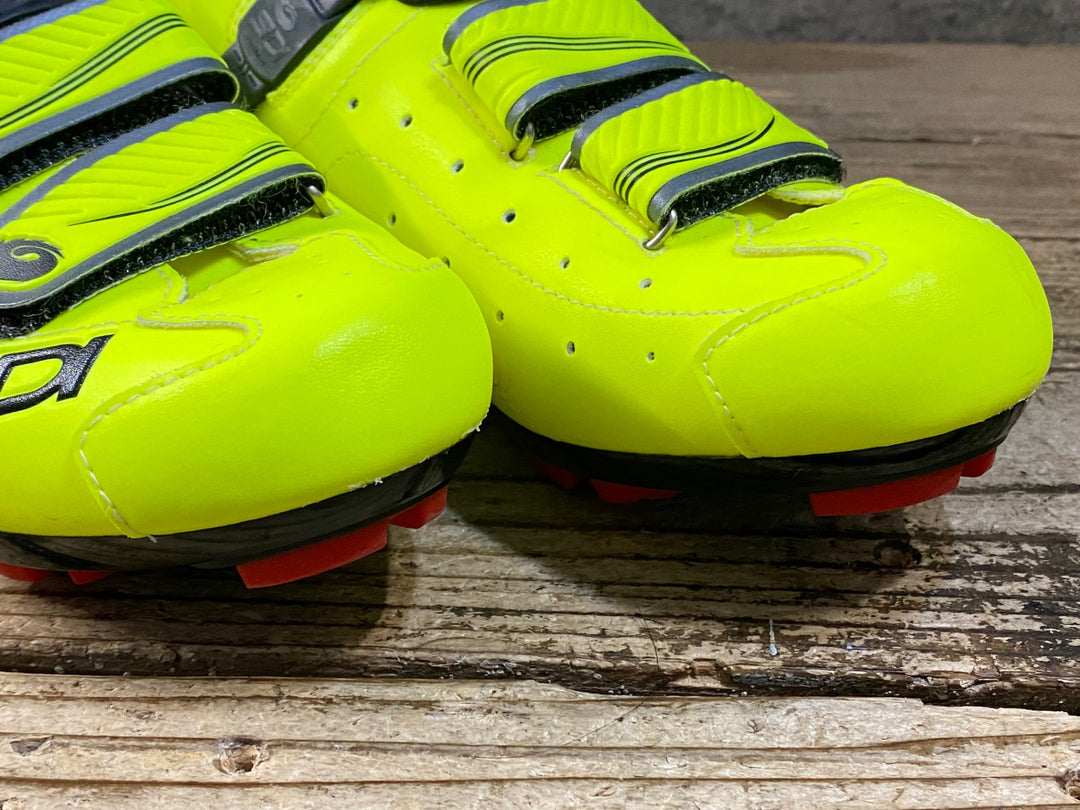 KG392 シディ SIDI TRACE MTB ビンディングシューズ 黄 SPD EU40 ※ペン字あり